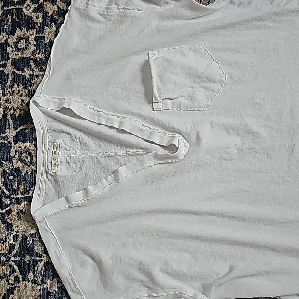 Free People Keep Me White Tee - Picture 8 of 15
